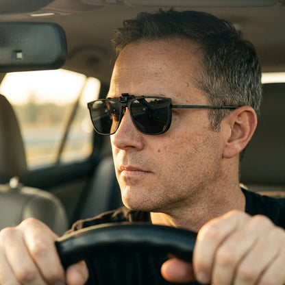 Clip-On Sunglasses Polarized Flip-Up UV400