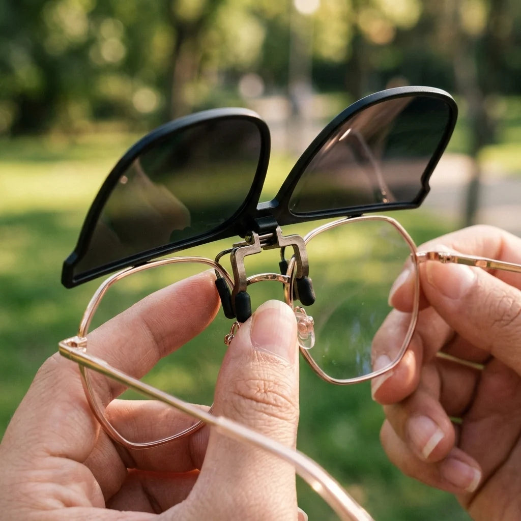 Clip-On Sunglasses Polarized Flip-Up UV400