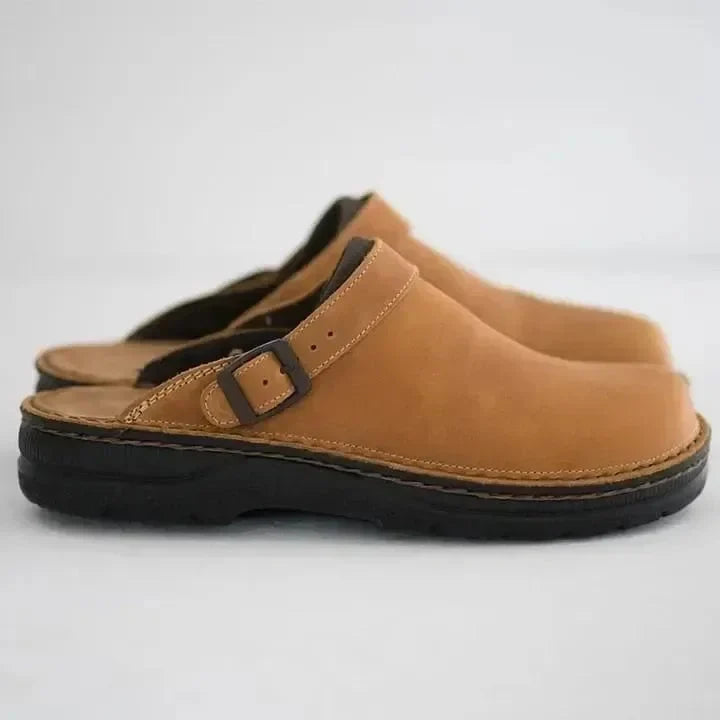 Clogs Slip-On Leather Comfort Sole