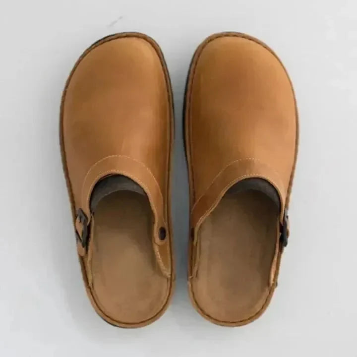 Clogs Slip-On Leather Comfort Sole
