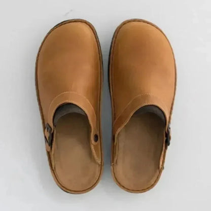 Clogs Slip-On Leather Comfort Sole