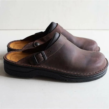 Clogs Slip-On Leather Comfort Sole