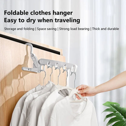 Clothes Hanger Foldable 5-Hole Travel Design