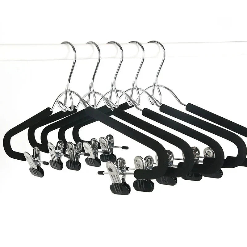 Clothes Hanger Set Vertical Space-Saving Set of 5