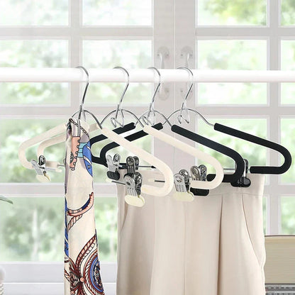Clothes Hanger Set Vertical Space-Saving Set of 5