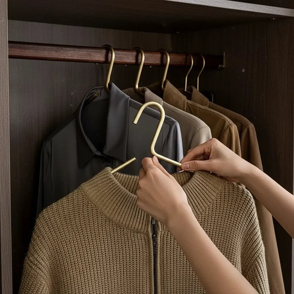 Clothes Hangers Slim Aluminum Alloy Set of 5