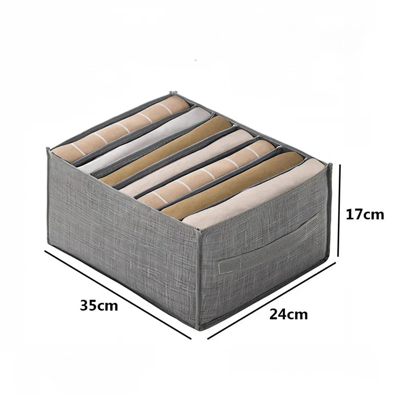 Clothing Organizer Washable Fabric 7 or 9 Compartments