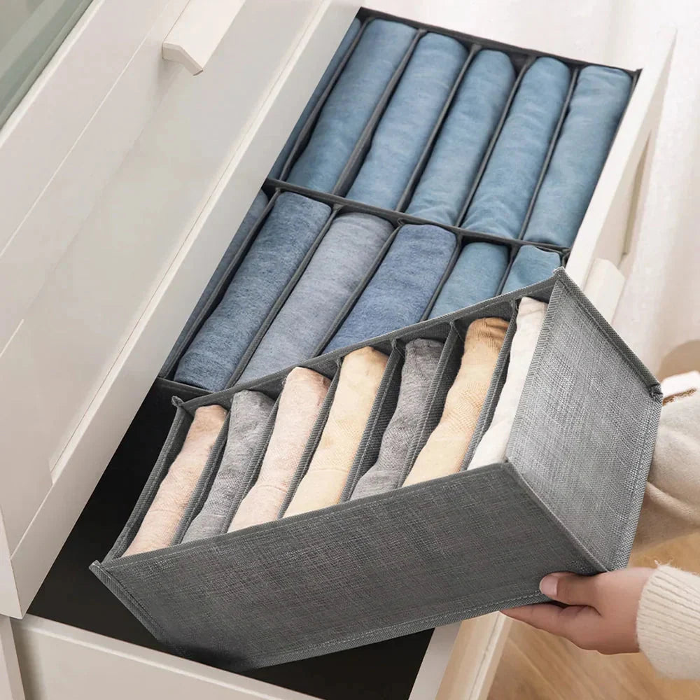 Clothing Organizer Washable Fabric 7 or 9 Compartments