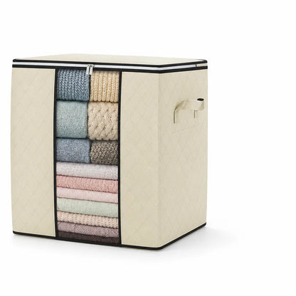 Clothing Storage Bags With Transparent Window And Reinforced Handles (Set of 8)