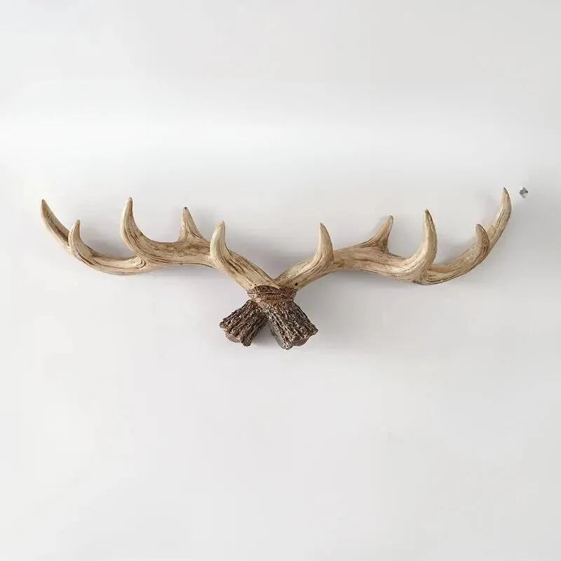 Coat Rack Rustic Antler Design Multiple Wall Hooks