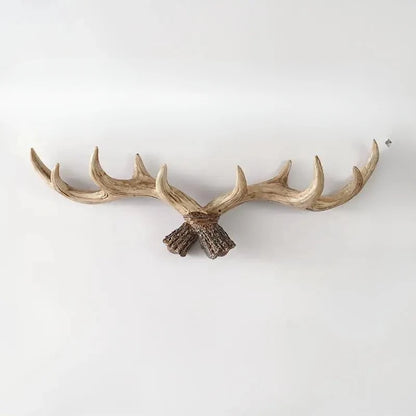 Coat Rack Rustic Antler Design Multiple Wall Hooks