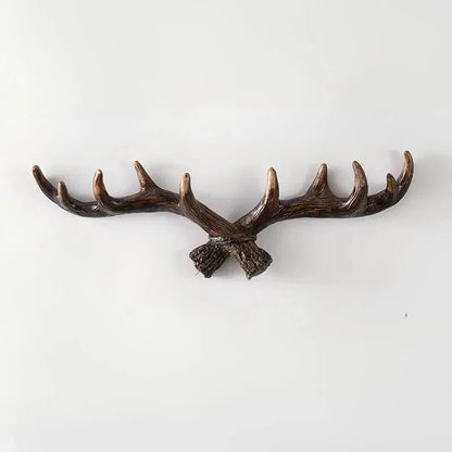 Coat Rack Rustic Antler Design Multiple Wall Hooks