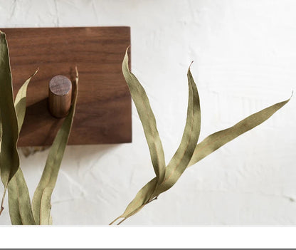 Coat Rack Wall-Mounted Solid Wood 4-6 Hooks