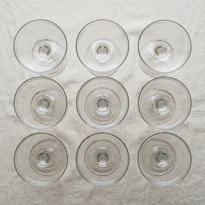 Cocktail Glasses Short Wide Clear Set of 6