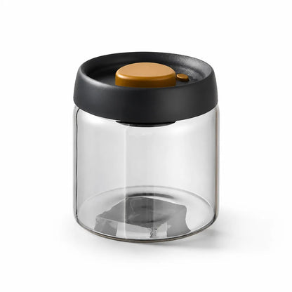 Coffee Canister Vacuum-Sealed Clear Glass