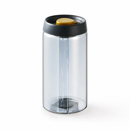 Coffee Canister Vacuum-Sealed Clear Glass