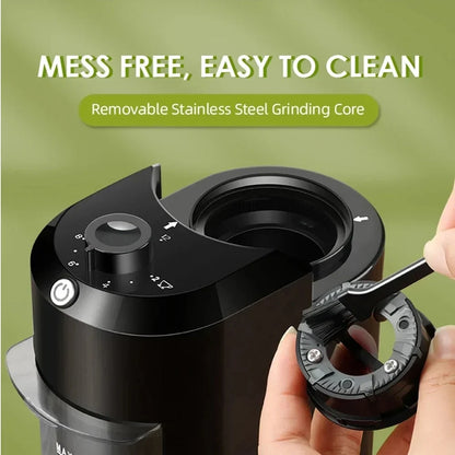 Coffee Grinder Adjustable Burr 28 Grind Settings Quiet Operation