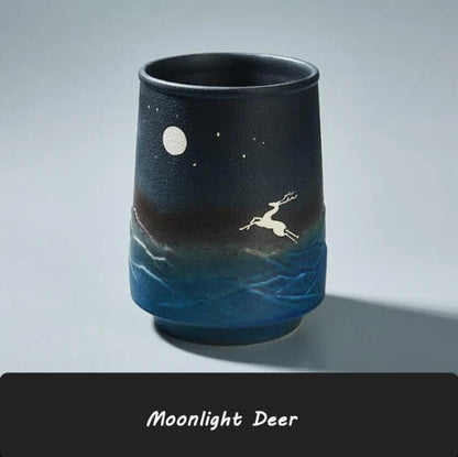 Coffee Mug Ceramic Celestial Artwork 10.5 Fl Oz