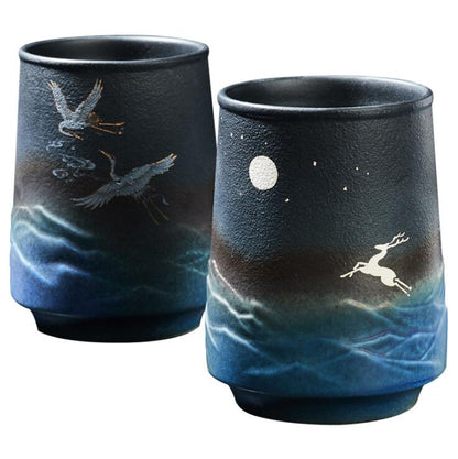 Coffee Mug Ceramic Celestial Artwork 10.5 Fl Oz