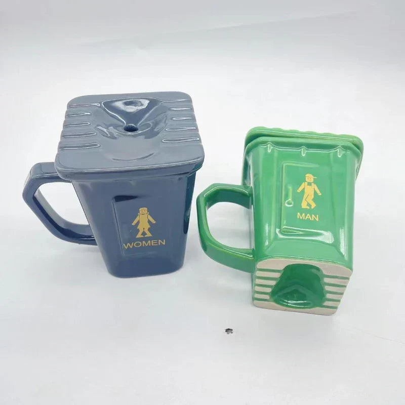 Coffee Mug Toilet-Shaped Ceramic Ergonomic Handle