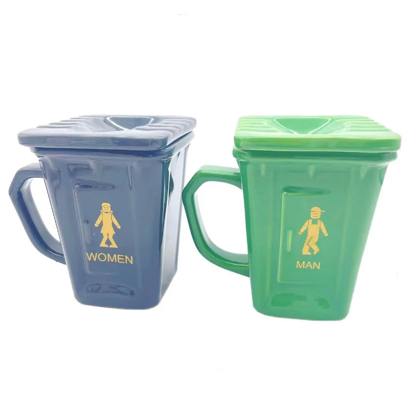 Coffee Mug Toilet-Shaped Ceramic Ergonomic Handle
