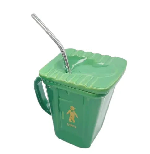 Coffee Mug Toilet-Shaped Ceramic Ergonomic Handle