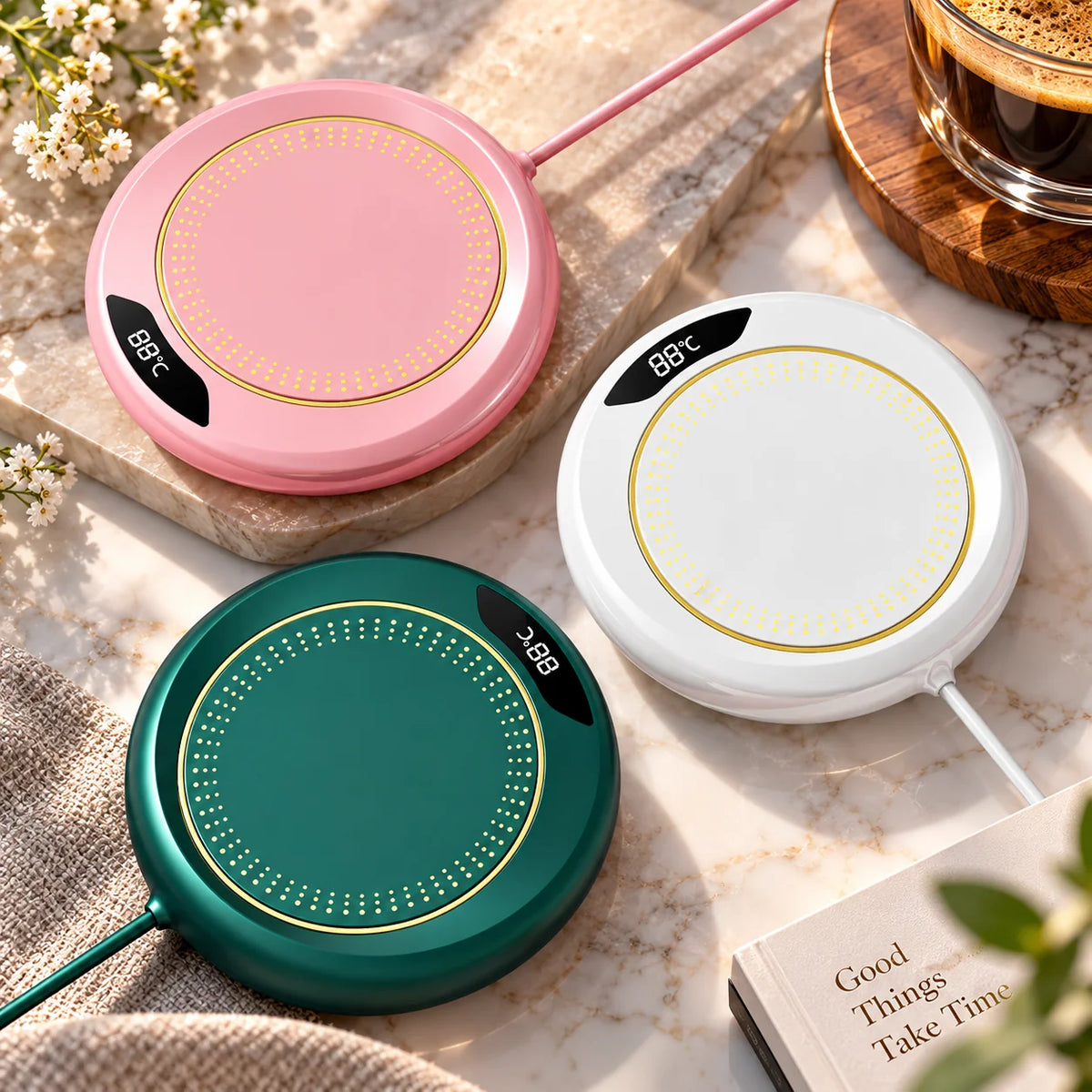 Coffee Mug Warmer Digital Display & 3 Preset Temps