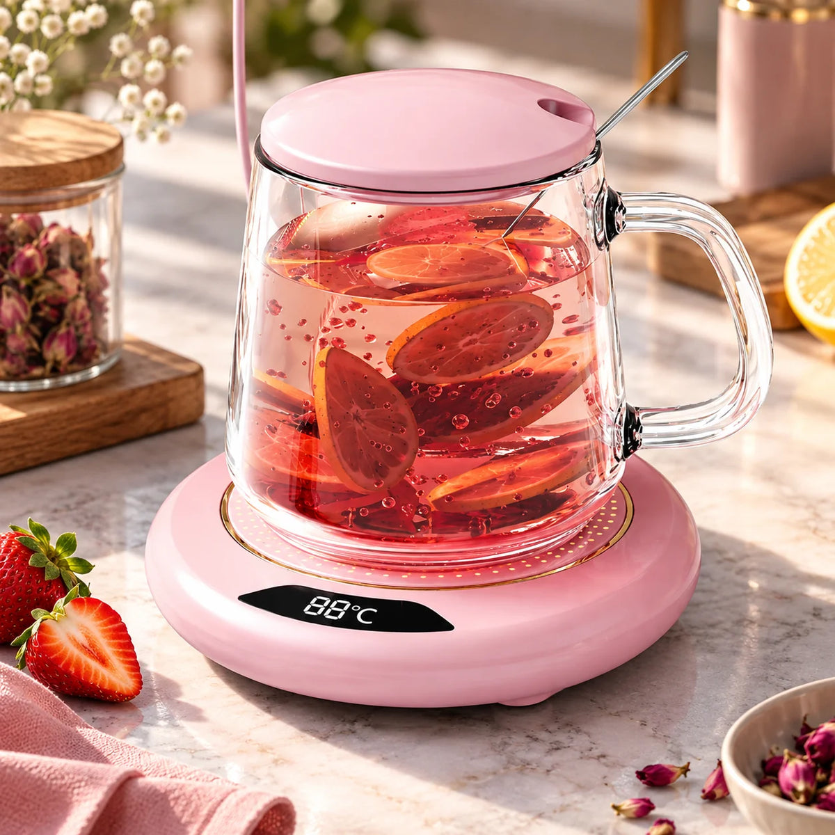 Coffee Mug Warmer Digital Display & 3 Preset Temps