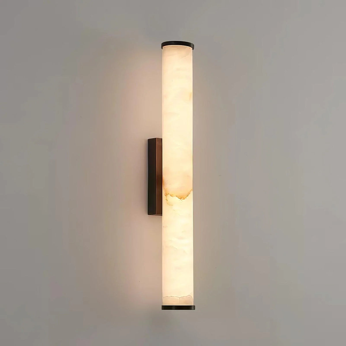 Column Wall Sconce Slim Vertical Integrated LED Stone-Effect Resin