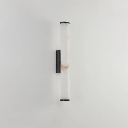 Column Wall Sconce Slim Vertical Integrated LED Stone-Effect Resin