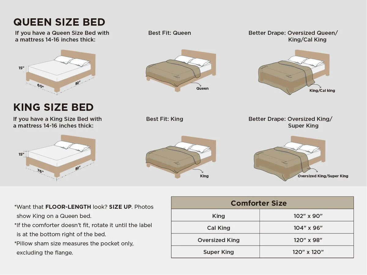 Comforter Set Microfiber Pintuck All-Season Machine-Washable