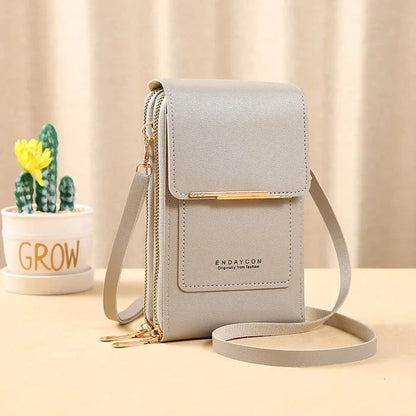 Compact Crossbody Bag Anti-Theft Waterproof Phone Pocket Detachable Strap