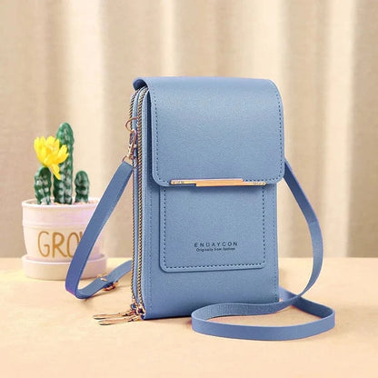 Compact Crossbody Bag Anti-Theft Waterproof Phone Pocket Detachable Strap