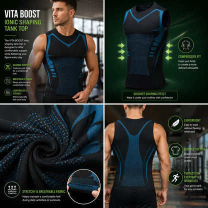 Compression Tank Non-Shifting Moisture-Wicking