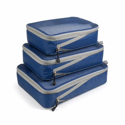 Compression Travel Mesh Viewing Window Packing Cubes (Set of 3)