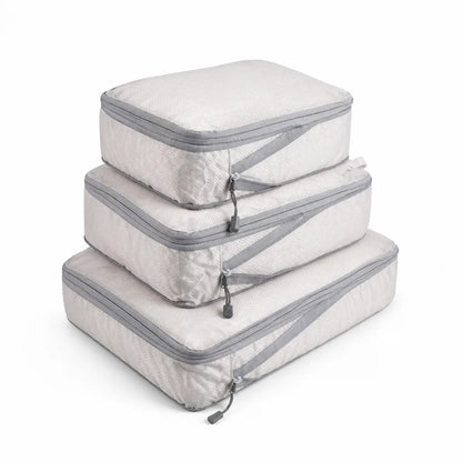 Compression Travel Mesh Viewing Window Packing Cubes (Set of 3)