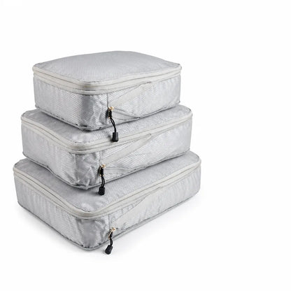 Compression Travel Mesh Viewing Window Packing Cubes (Set of 3)