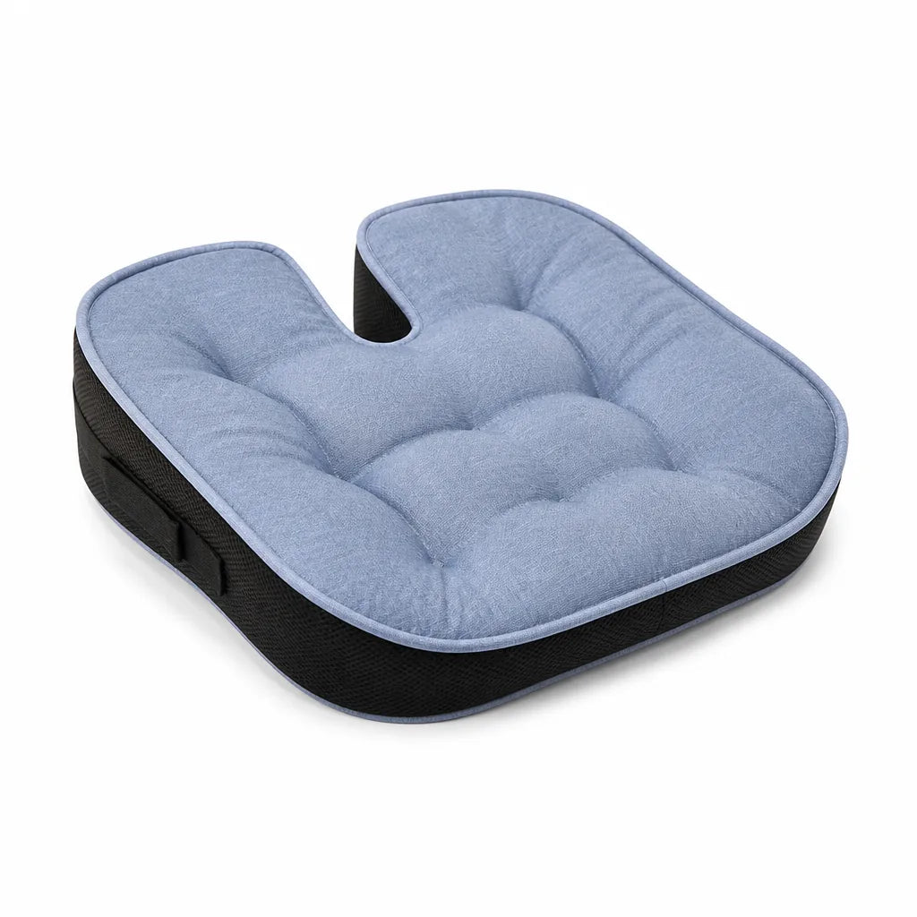 Contoured Ergonomic Seat Cushion for Sciatica & Tailbone Pain