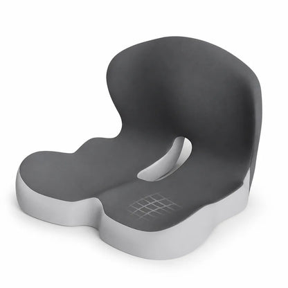 Contoured Memory Foam Seat Cushion (Non-Slip Bottom And Removable Washable Cover)
