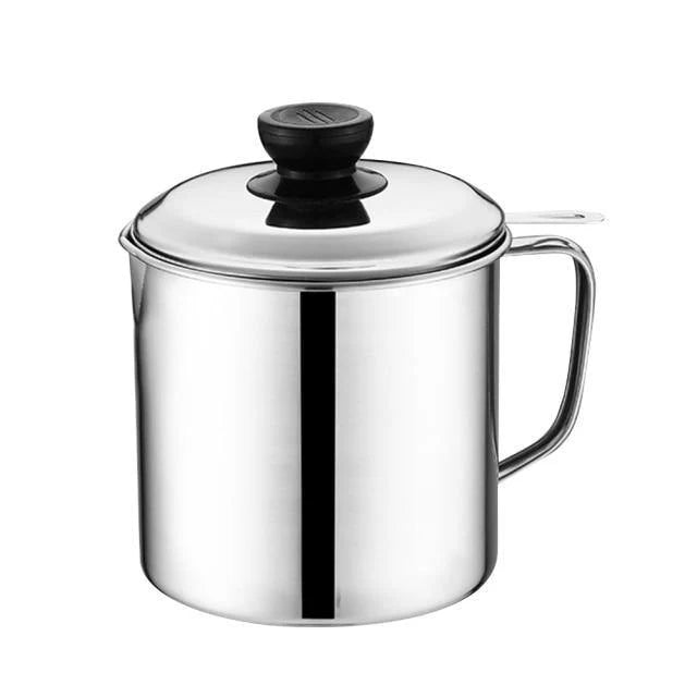 Cooking Oil Separator Stainless Steel Fine Mesh 44 Fl Oz Capacity