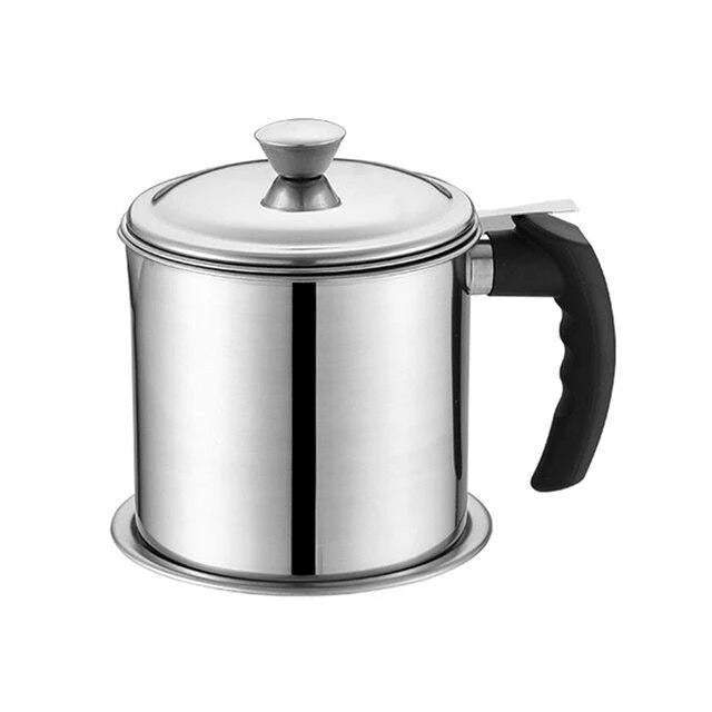 Cooking Oil Separator Stainless Steel Fine Mesh 44 Fl Oz Capacity