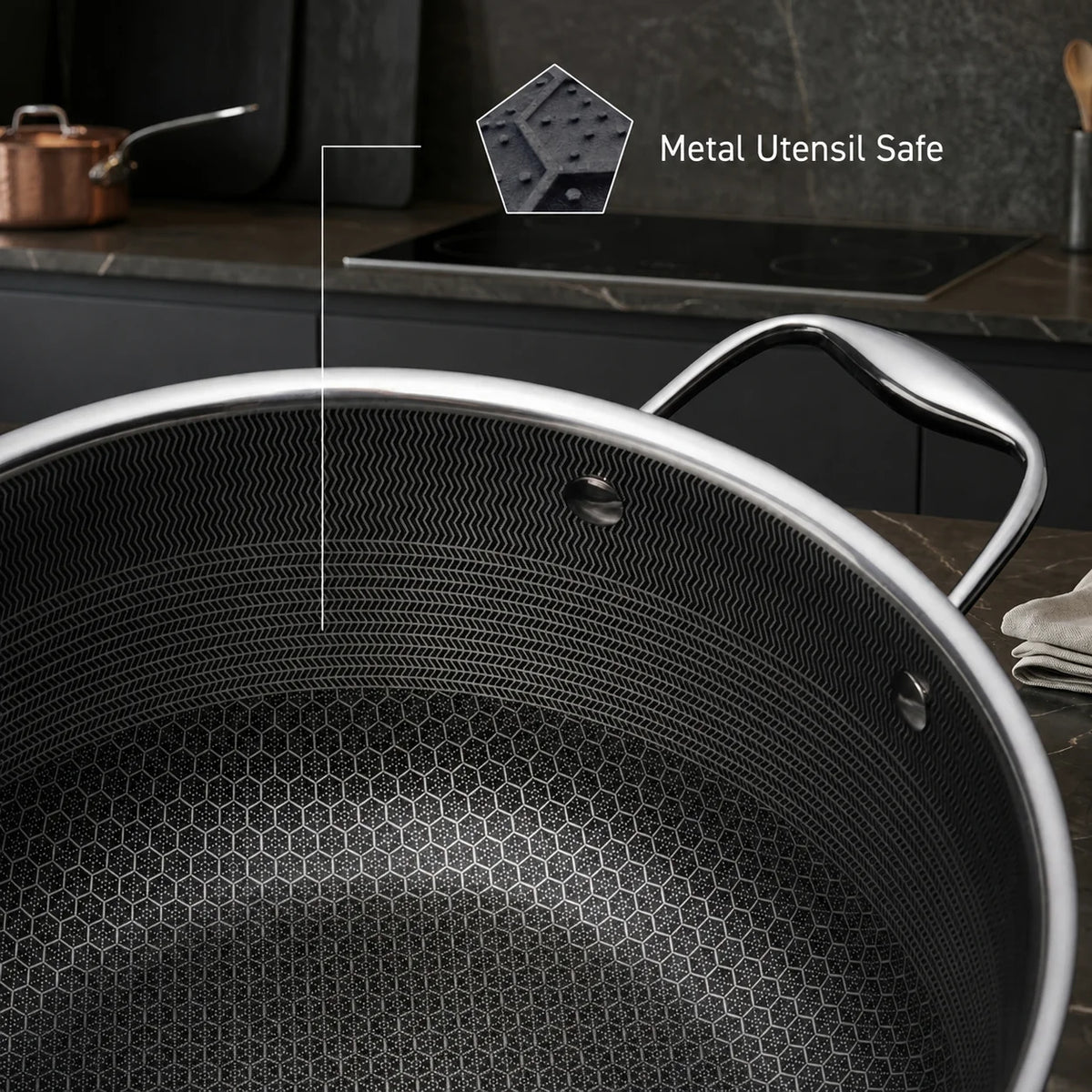 Cookware Set Tri-Ply Stainless Steel Hybrid Non-Stick