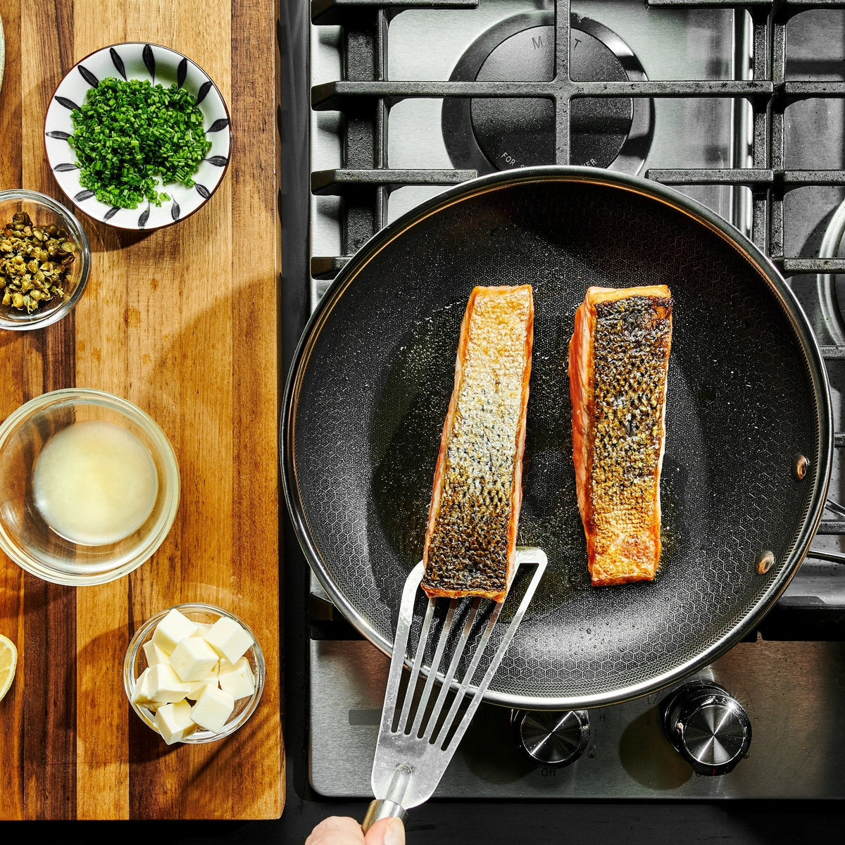 Cookware Set Tri-Ply Stainless Steel Hybrid Non-Stick
