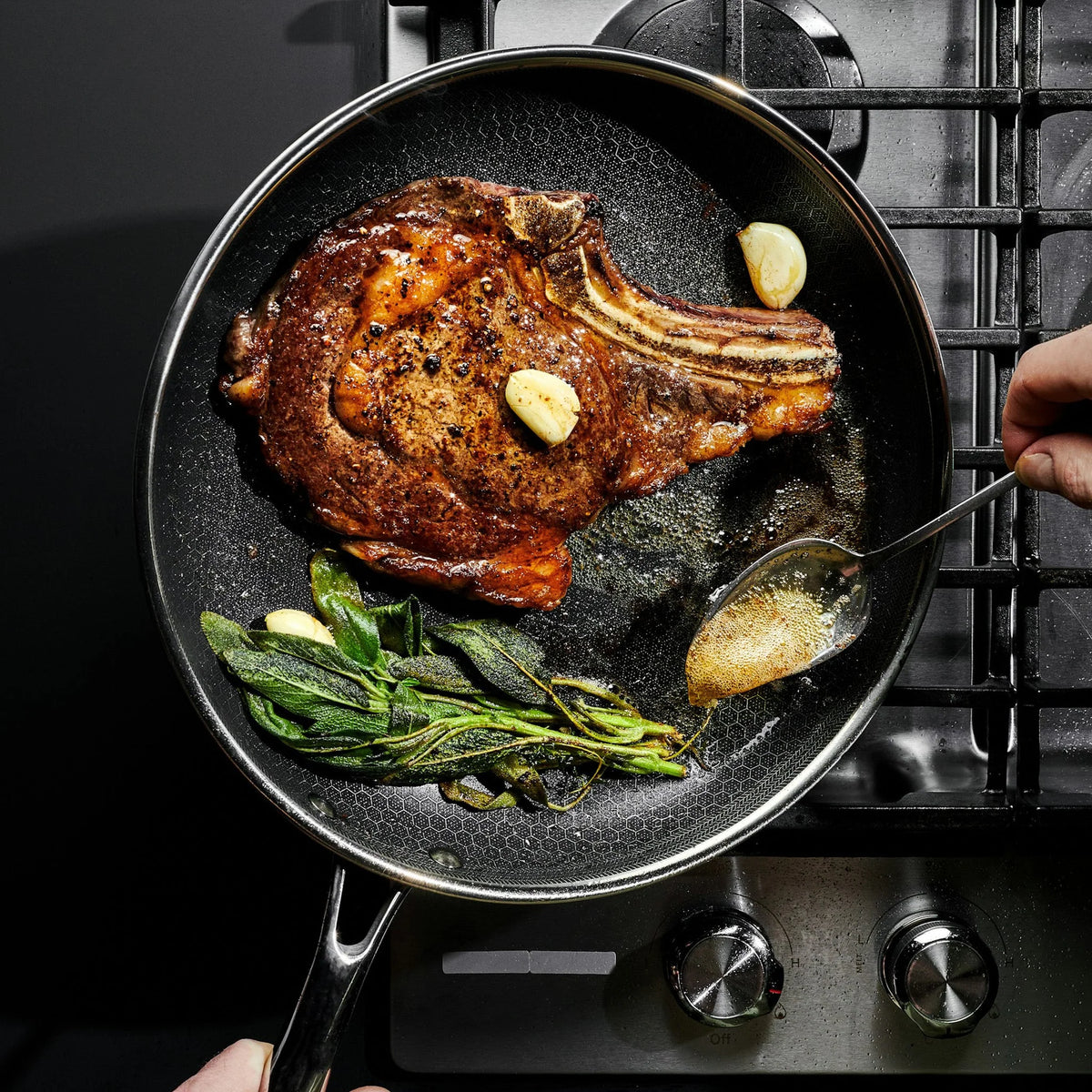 Cookware Set Tri-Ply Stainless Steel Hybrid Non-Stick