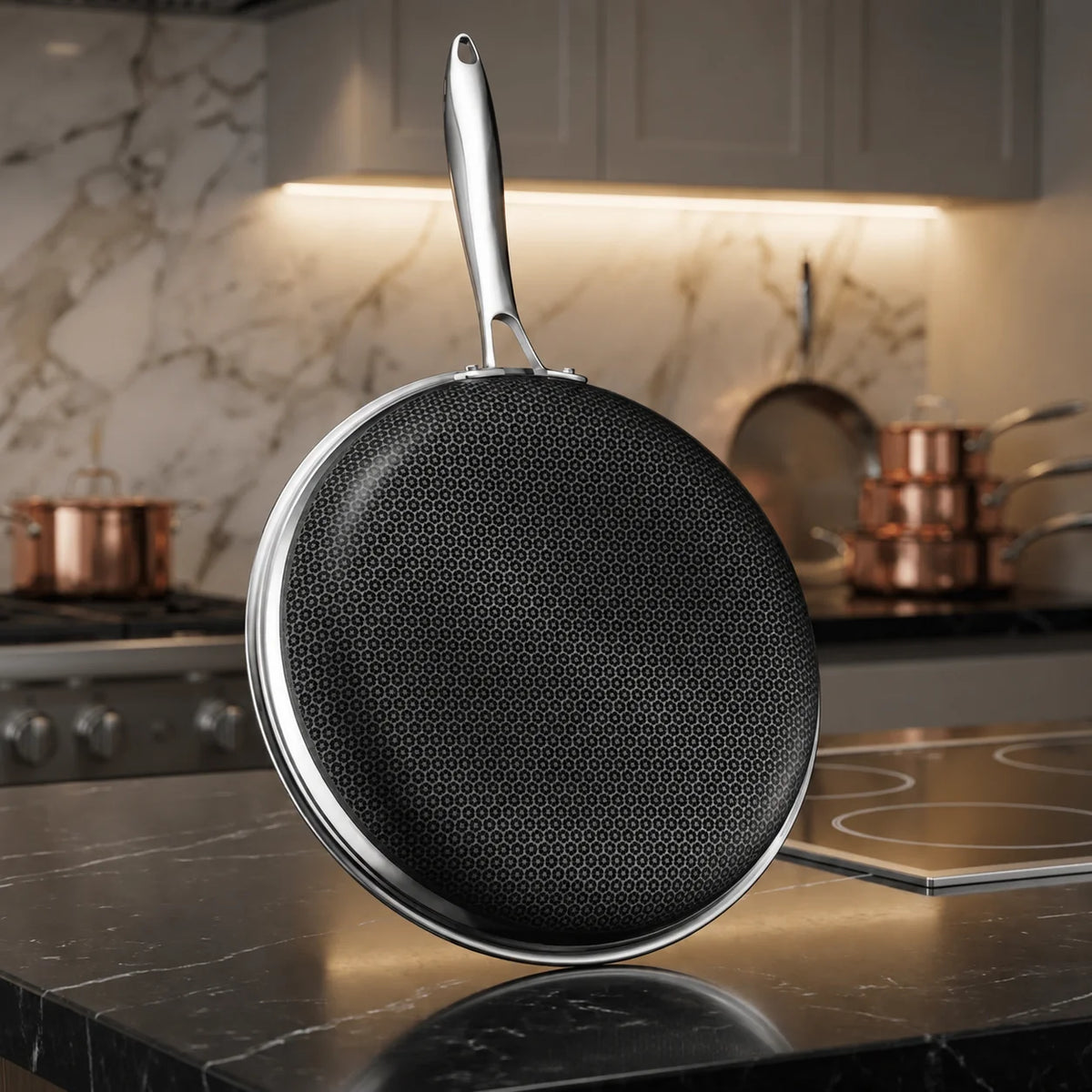 Cookware Set Tri-Ply Stainless Steel Hybrid Non-Stick