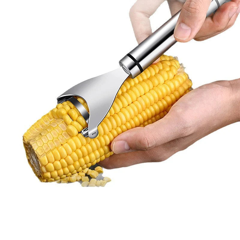Corn Peeler Stainless Steel Serrated Blade Non-Slip Handle