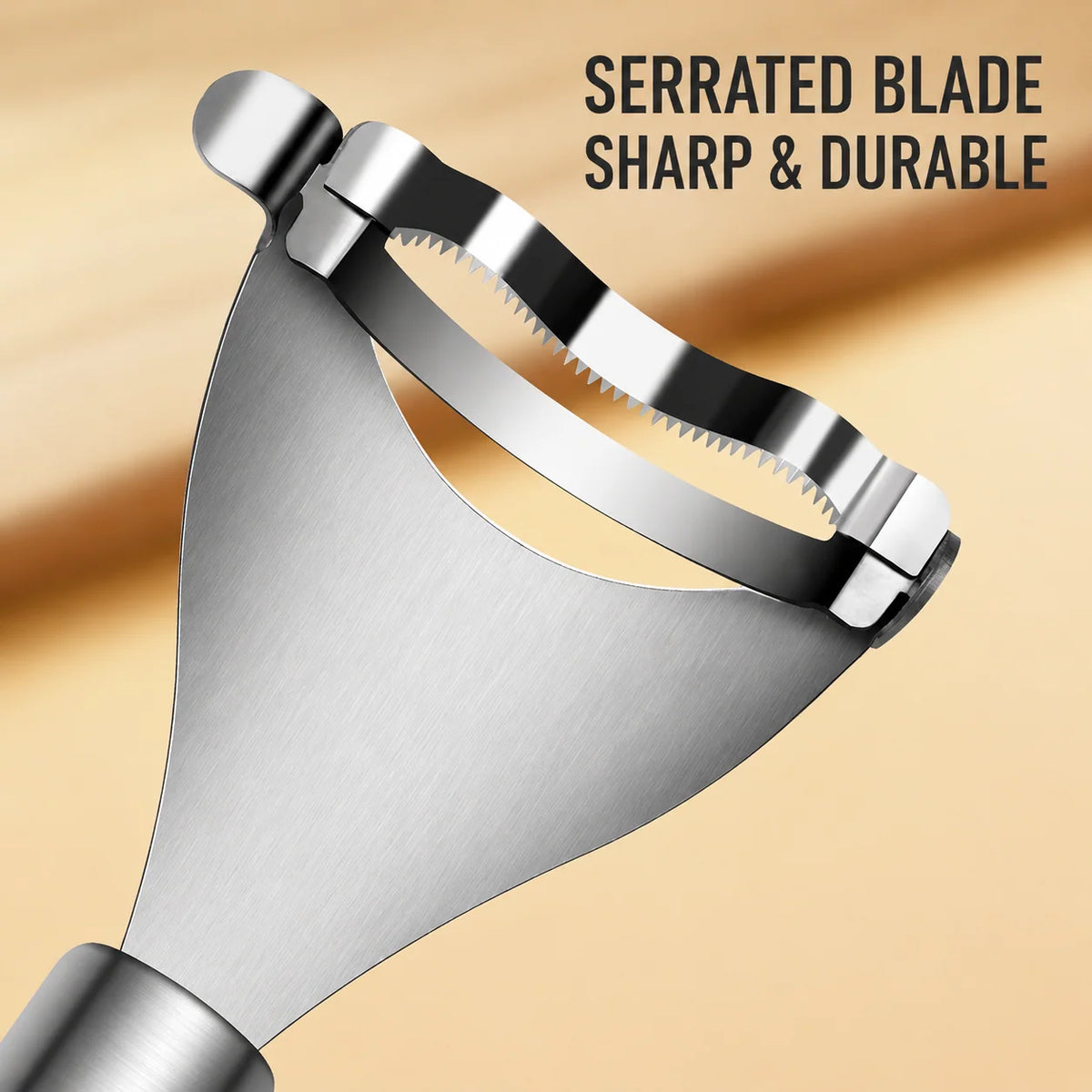Corn Peeler Stainless Steel Serrated Blade Non-Slip Handle