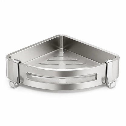Corner Shower Basket 304 Stainless Steel No-Drill Mount