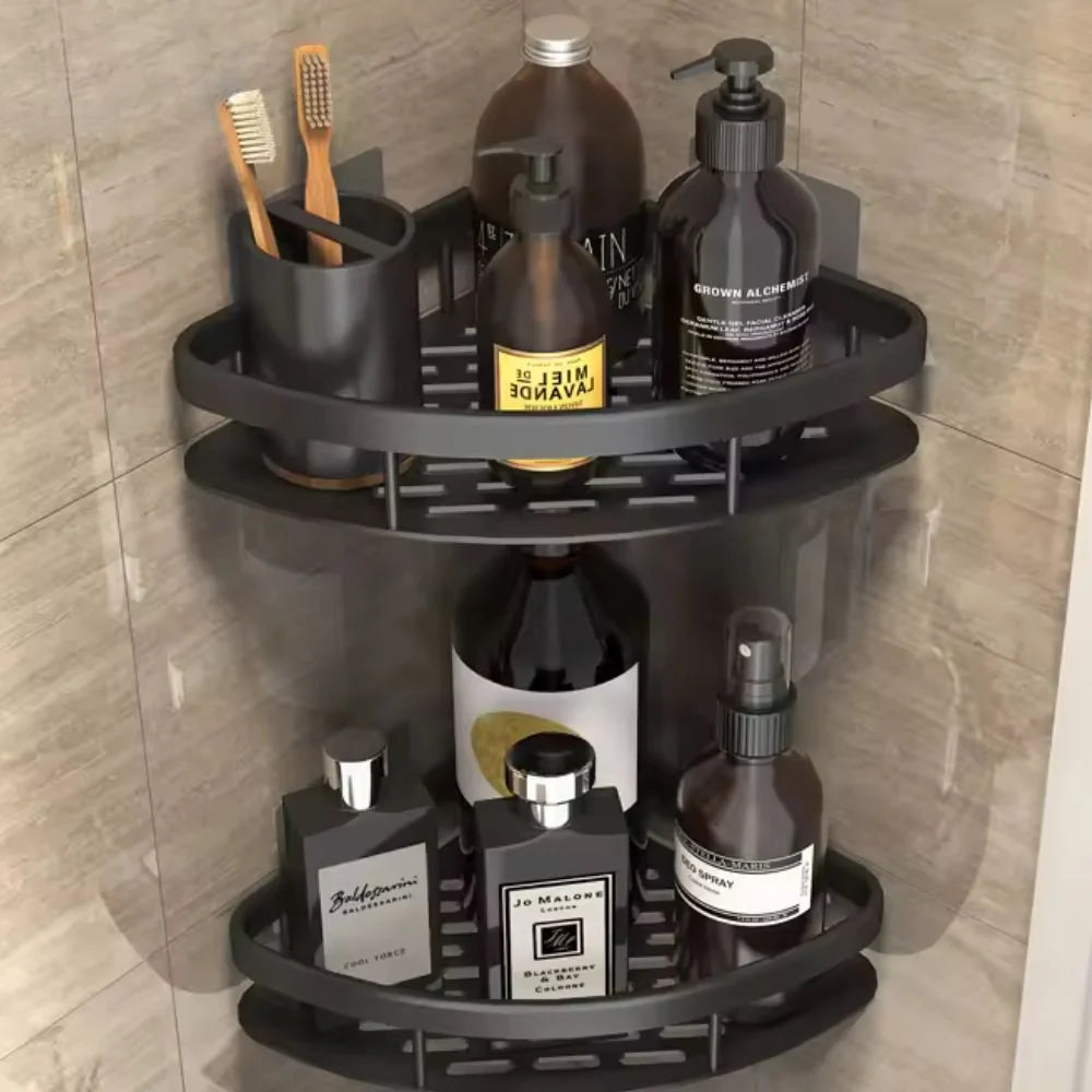 Corner Shower Shelf No-Drill Rustproof Aluminum