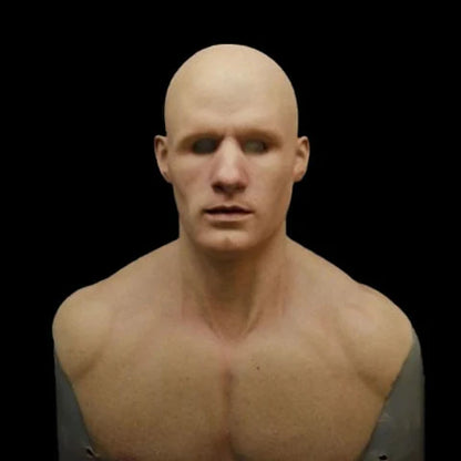 Costume Mask Hyper-Realistic Platinum Silicone